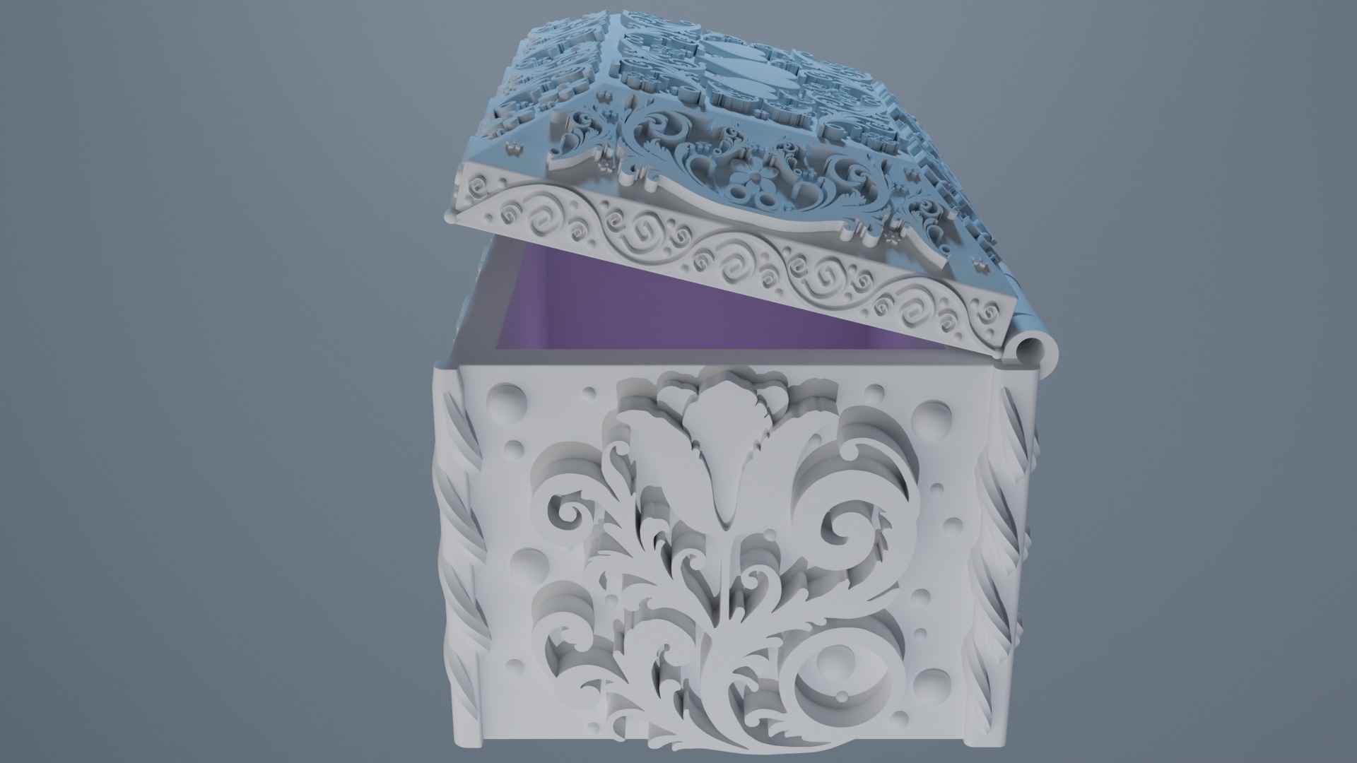 Jewelry box 3D print model_12