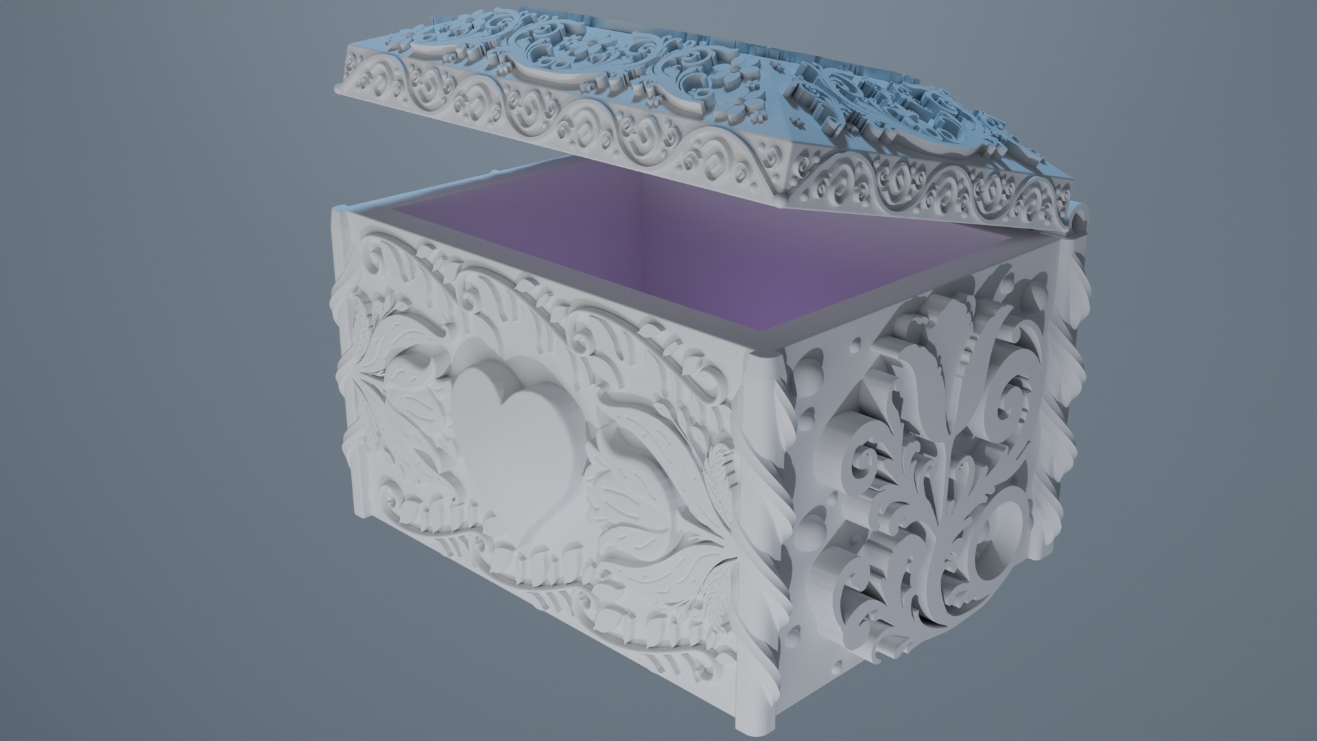 Jewelry box 3D print model_13