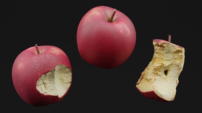 Red Apple Fruit 3D model