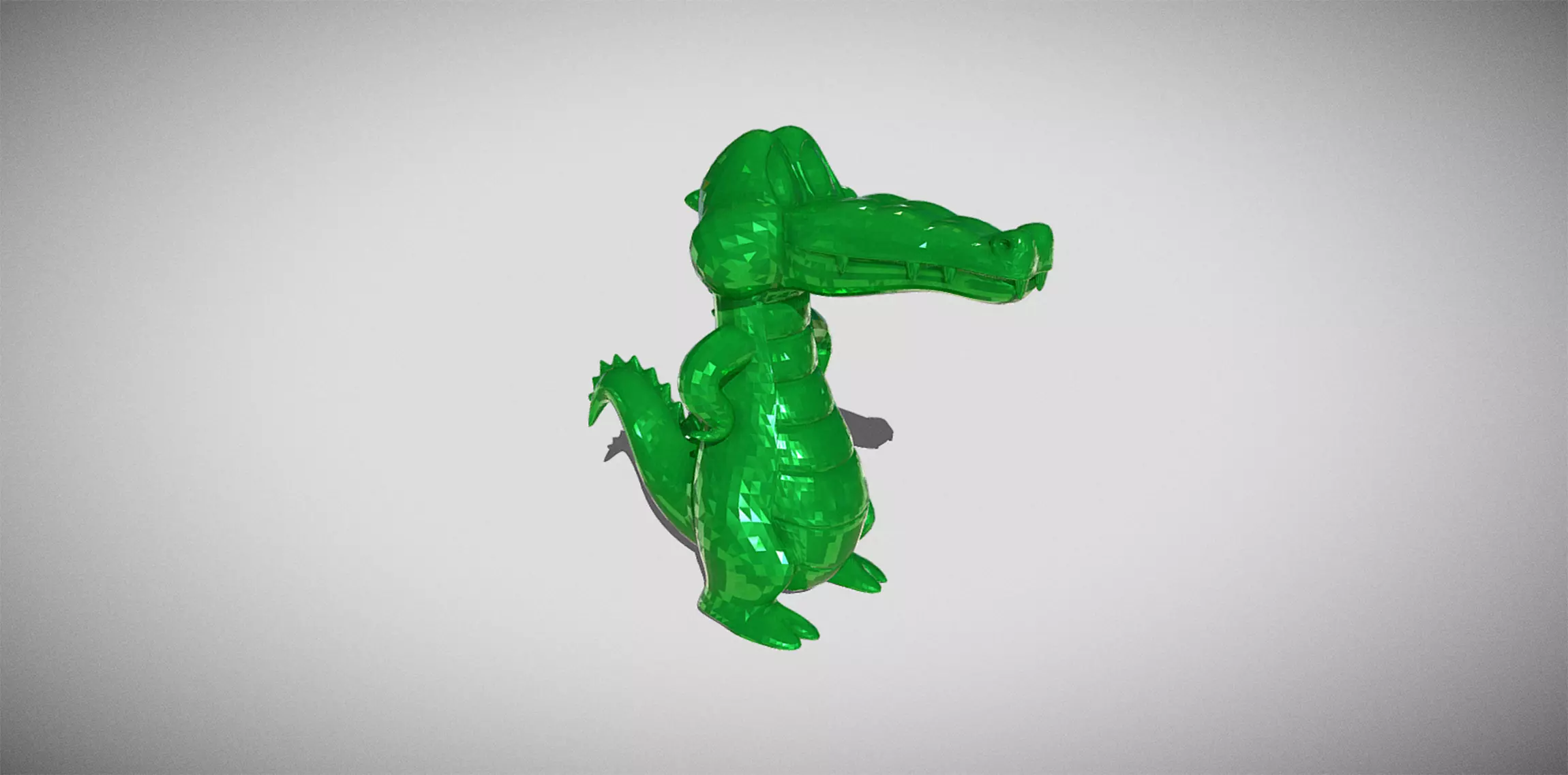  crocodile 3D print model_0
