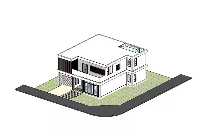 2-storey modern house