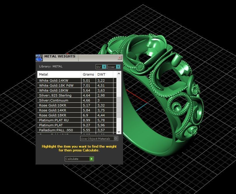 set ring 3 stone and stud earrings 1452 3D Model Collection_11