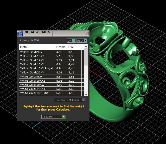 set ring 3 stone and stud earrings 1452 3D Model Collection_9