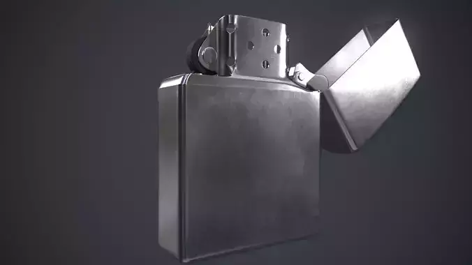 Zippo Low-poly 3D model