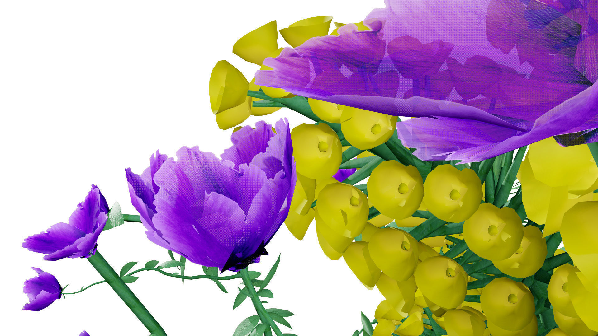 Gopher Spurge 3D Model Low-poly 3D model_9