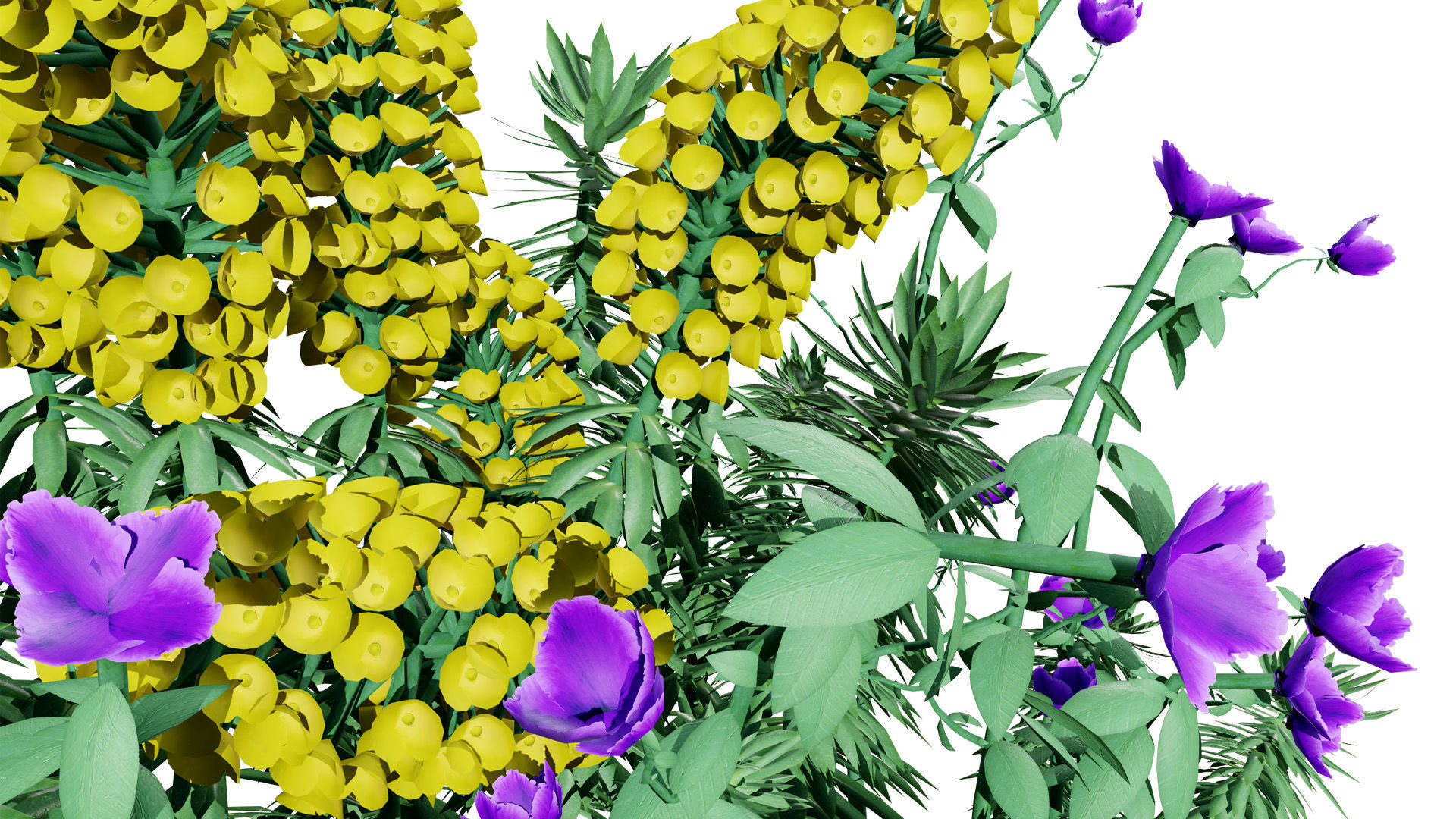 Gopher Spurge 3D Model Low-poly 3D model_7