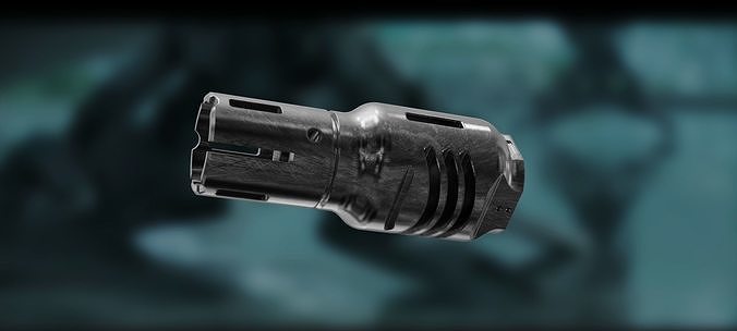 muzzle brake hybrid res 3D model
