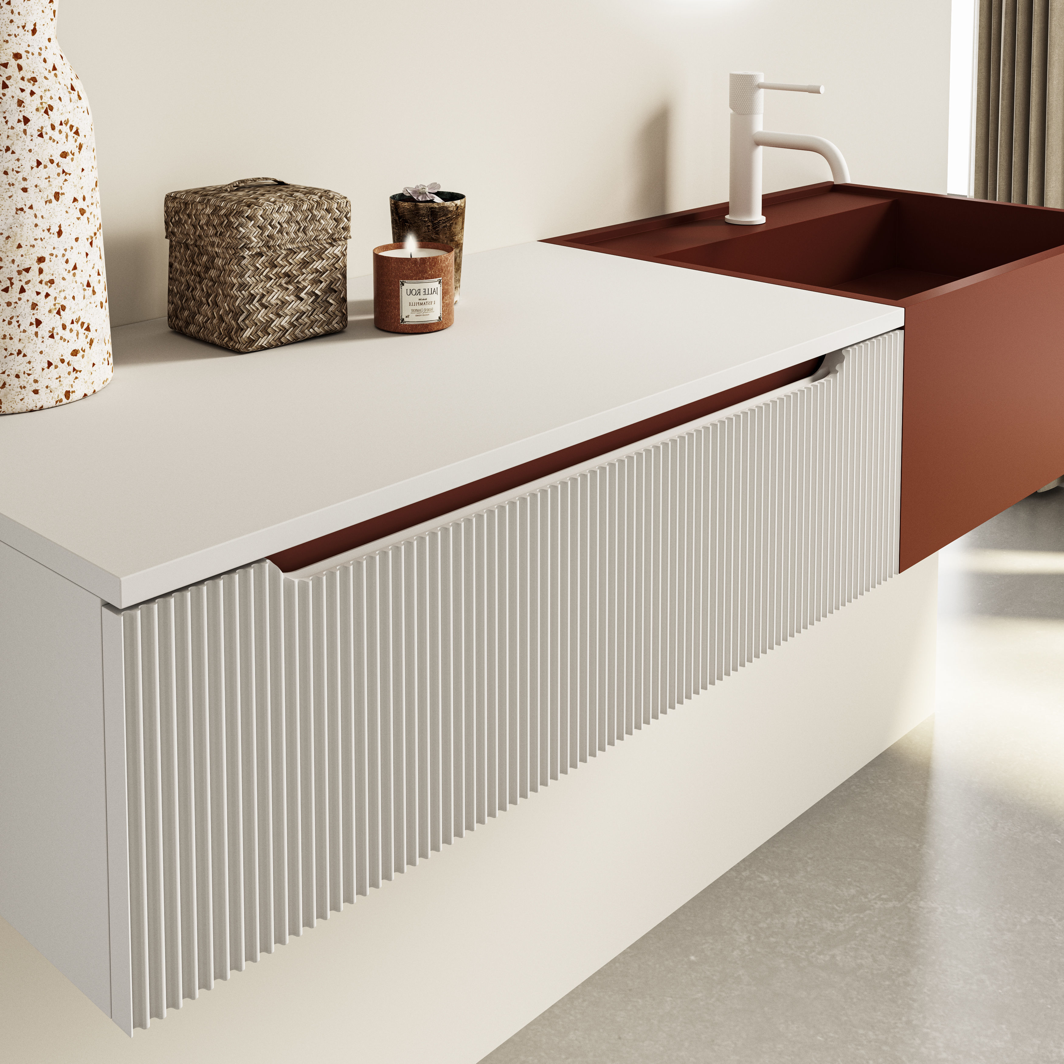 Mueble modular ranurado 3D model_1