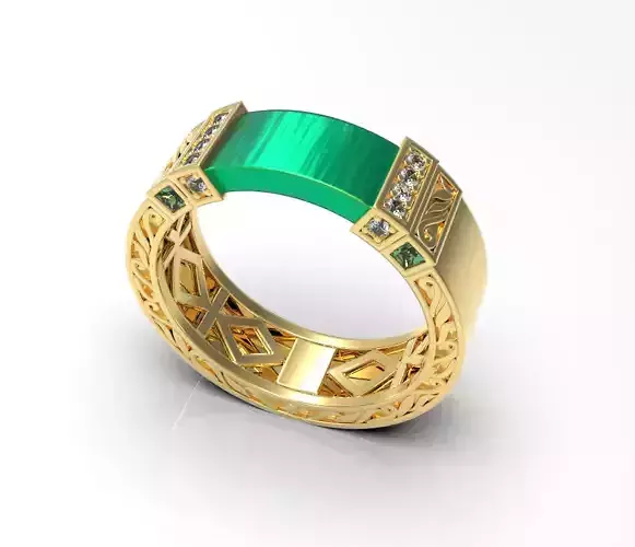 Ring Men 007 3d Model 3D print model