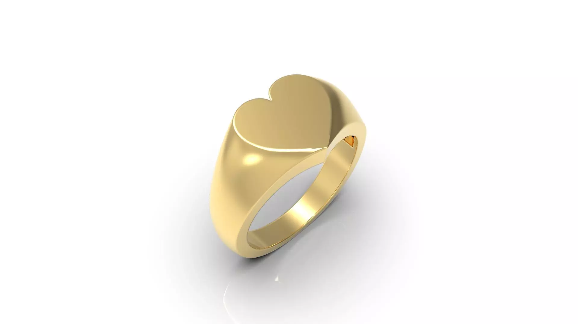 Ring heart 3d Model 3D print model_0