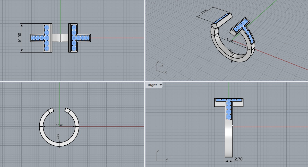 Tiffany Ring 3d Model 3D print model_3