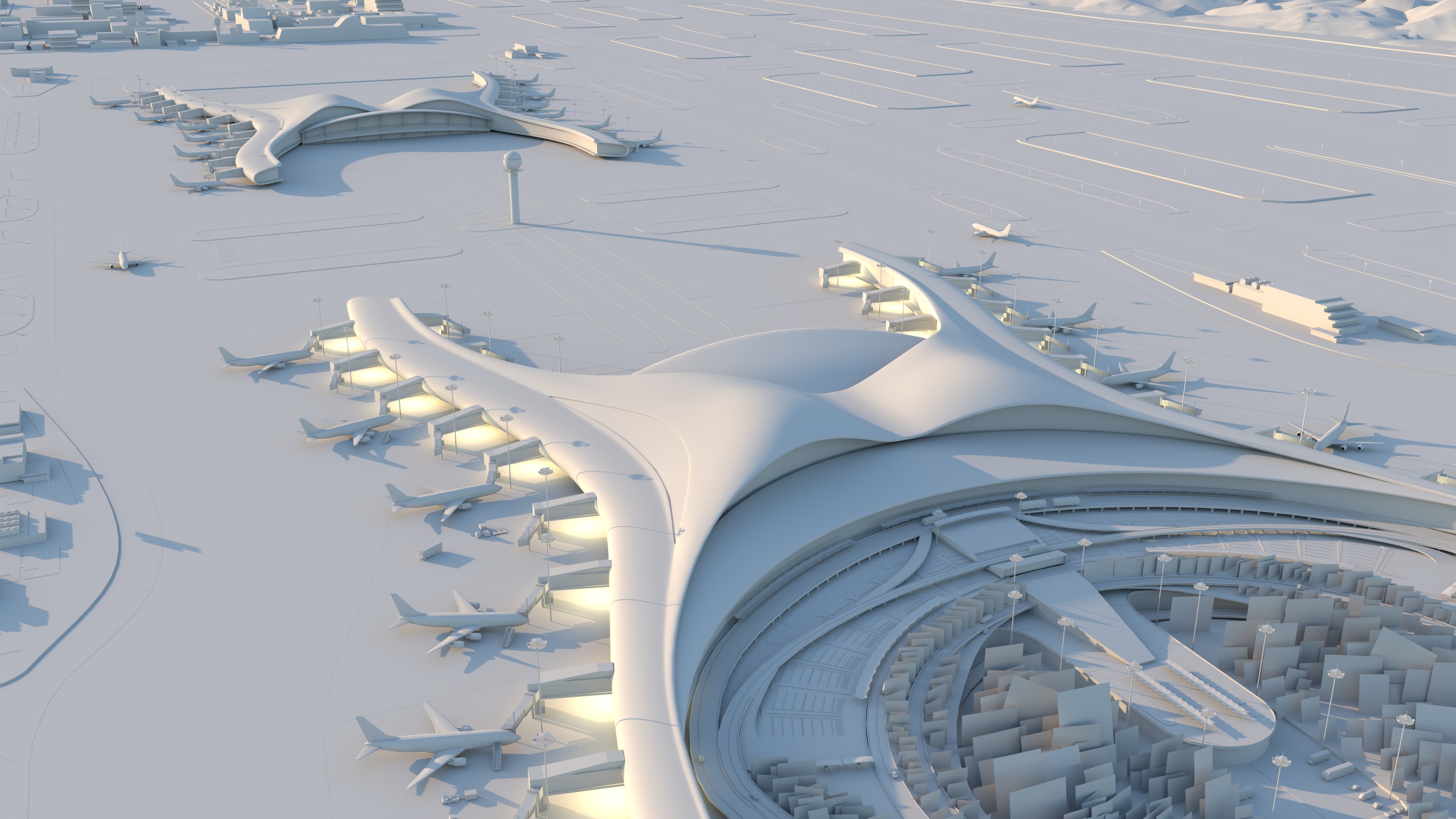 China International Airport - Chongqing 3D model_2