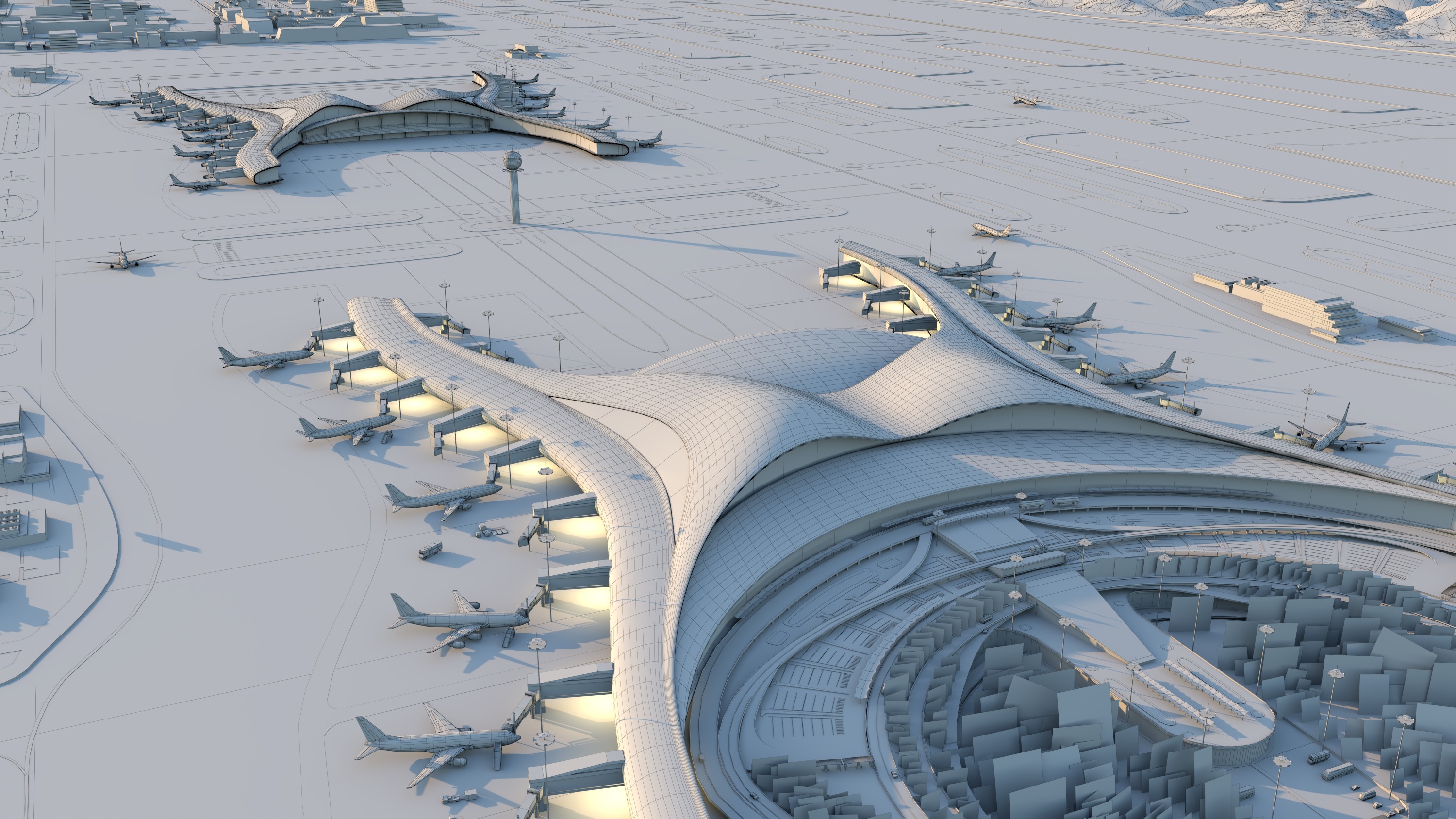China International Airport - Chongqing 3D model_1