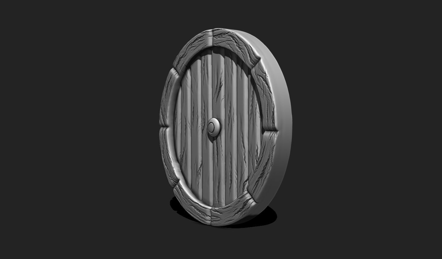 Hobbits Door STL 3D Print - Middle Earth - Fantasy 3D print model_6