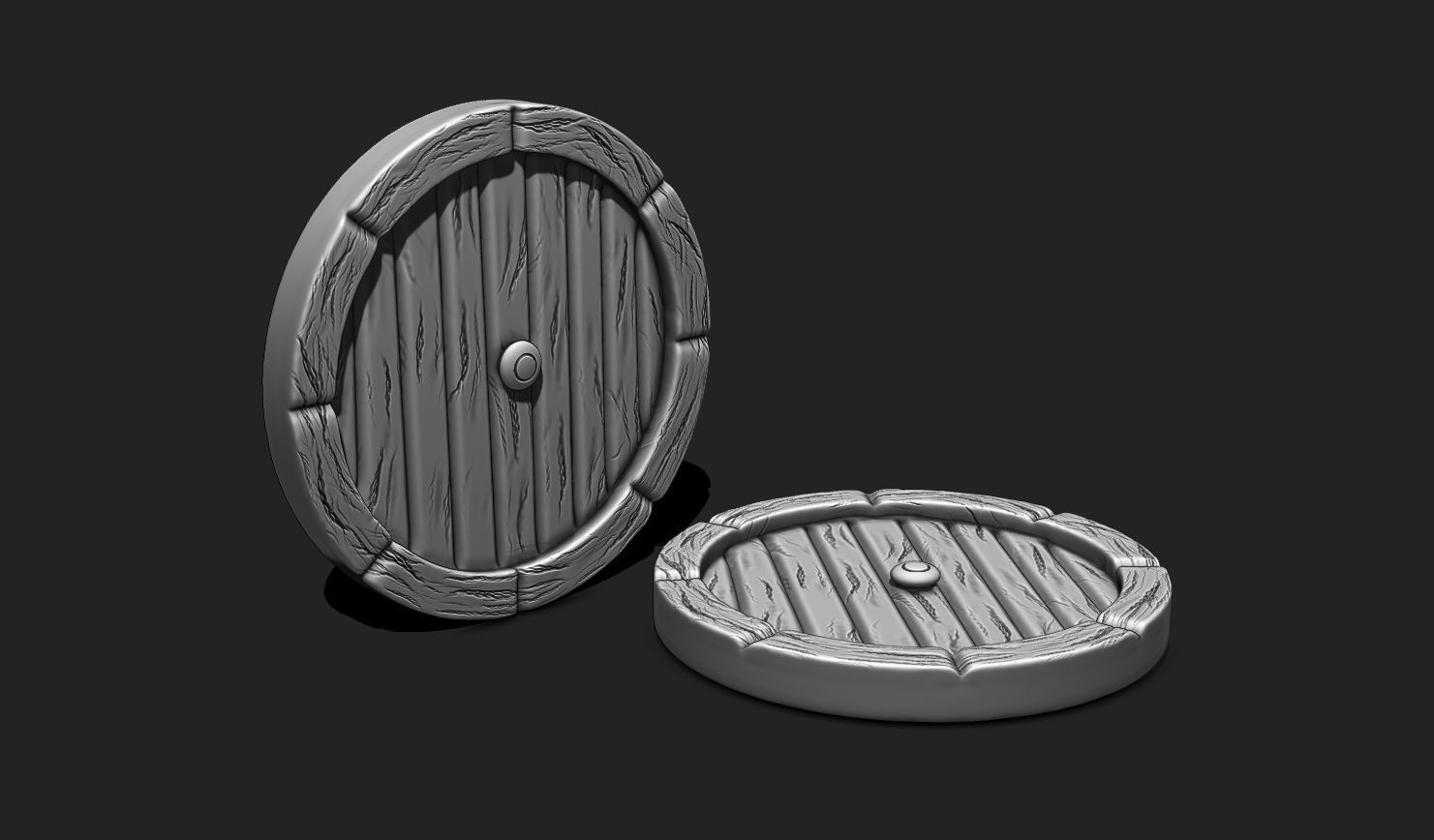 Hobbits Door STL 3D Print - Middle Earth - Fantasy 3D print model_11