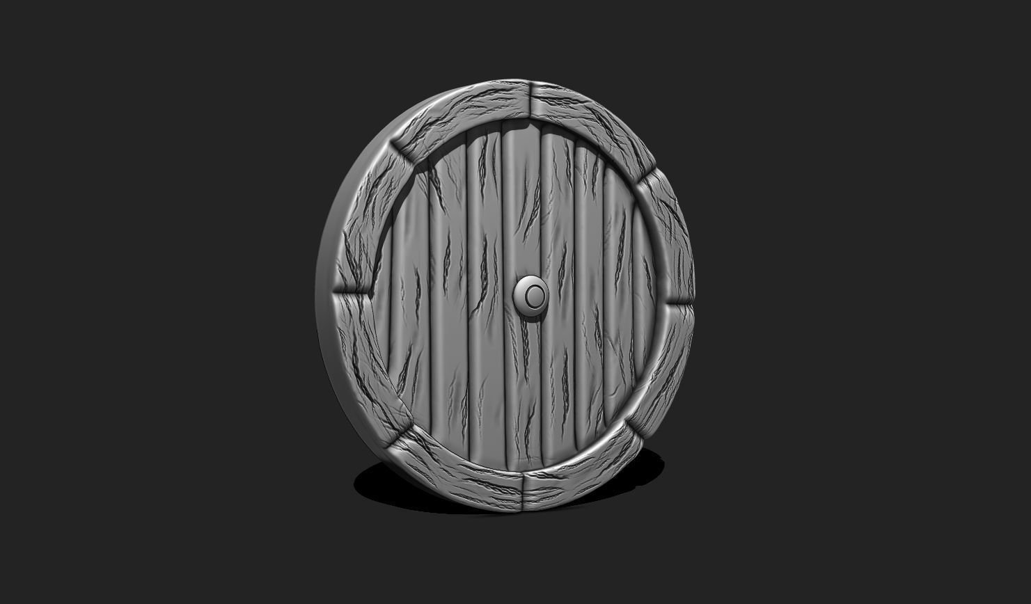 Hobbits Door STL 3D Print - Middle Earth - Fantasy 3D print model_2