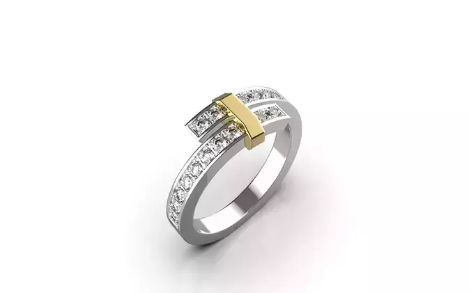 Tiffany Ring 002 3d Model