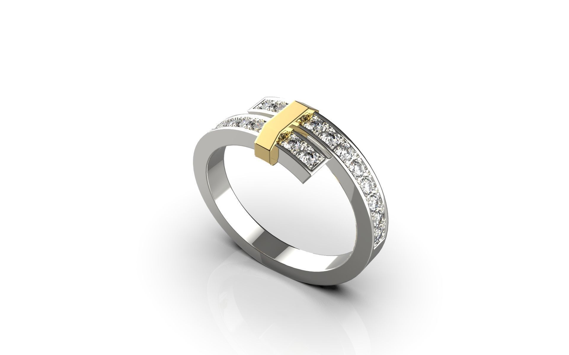 Tiffany Ring 002 3d Model 3D print model_1