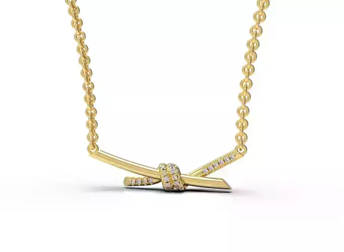 Tiffany Pendants with stones 3d Model