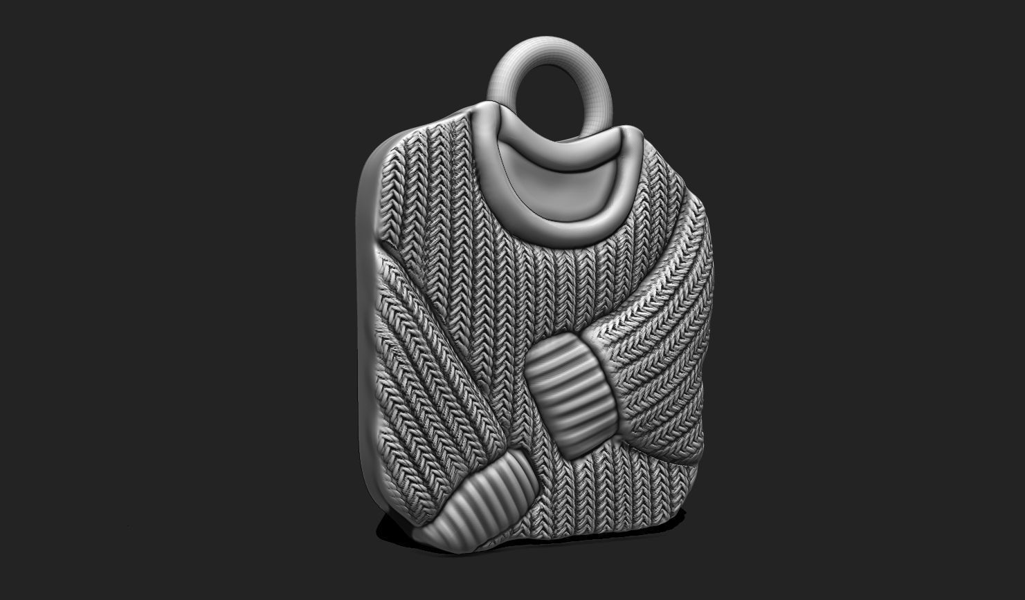 Christmas Sweater for 3D Print - Navidad - Christmas Decor 3D print model_11