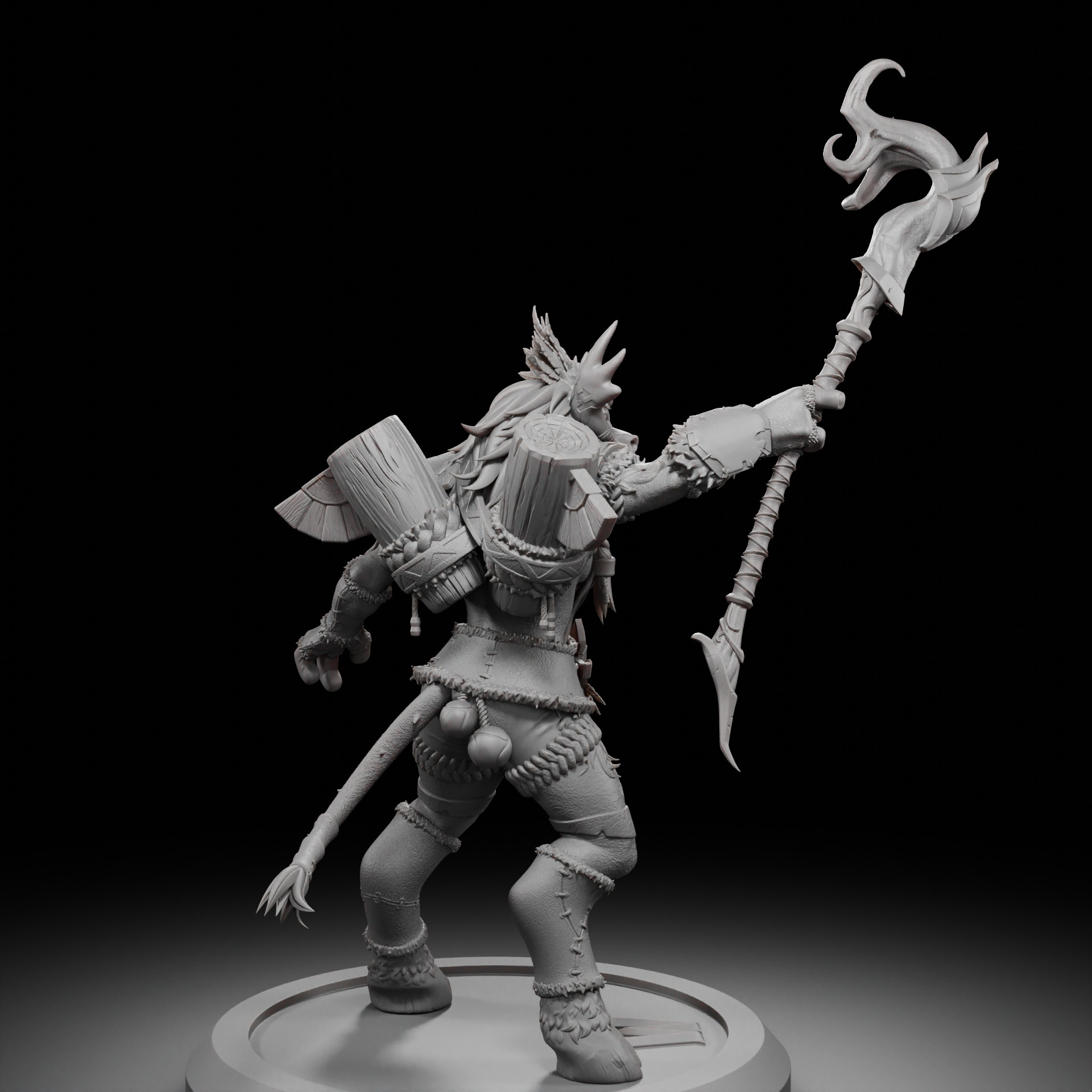 Tauren Highmountain Druid - World of Warcraft 3D print model_3