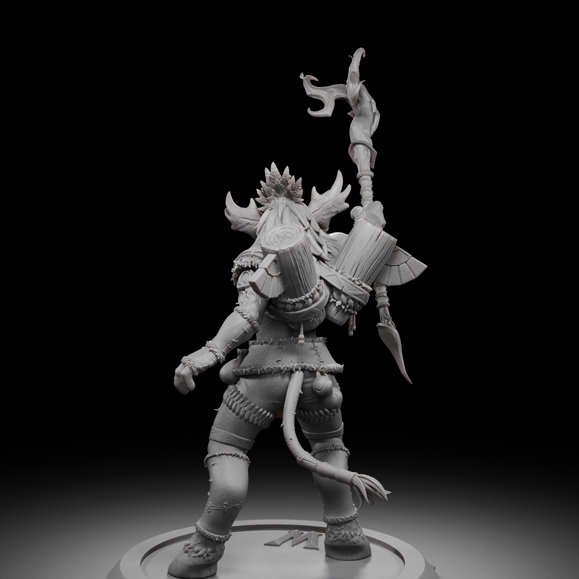 Tauren Highmountain Druid - World of Warcraft 3D print model_2