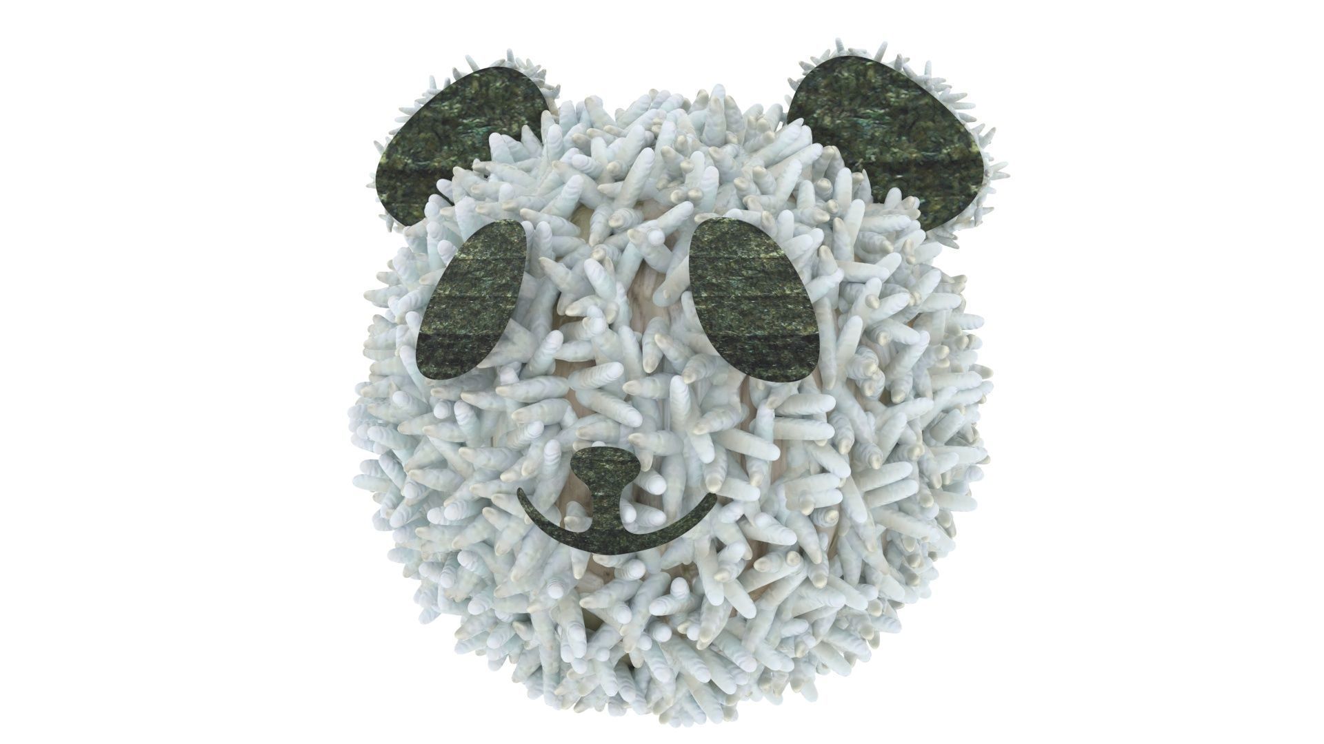 Panda Onigiri 3D model_9