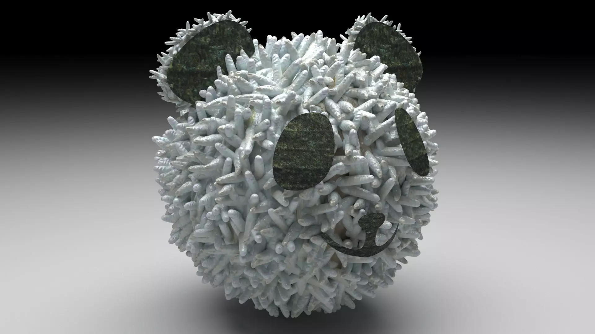 Panda Onigiri 3D model_0