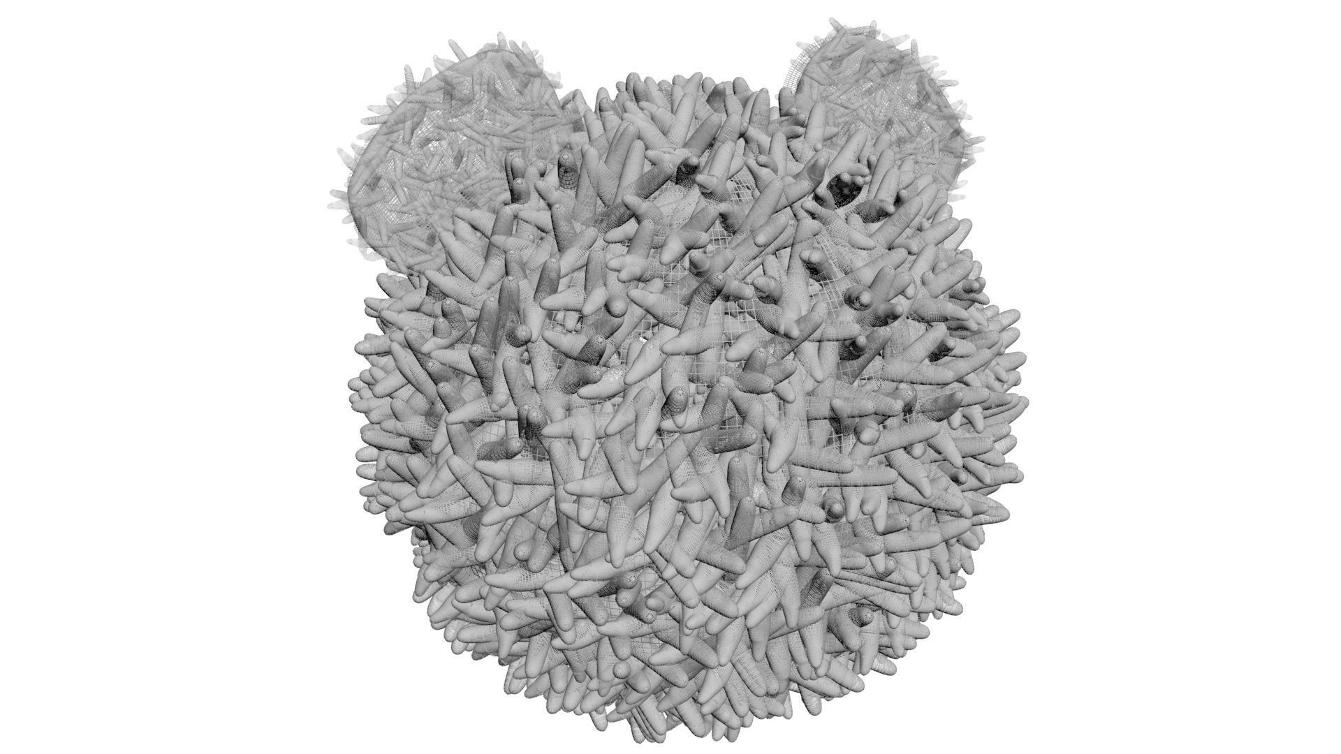 Panda Onigiri 3D model_22