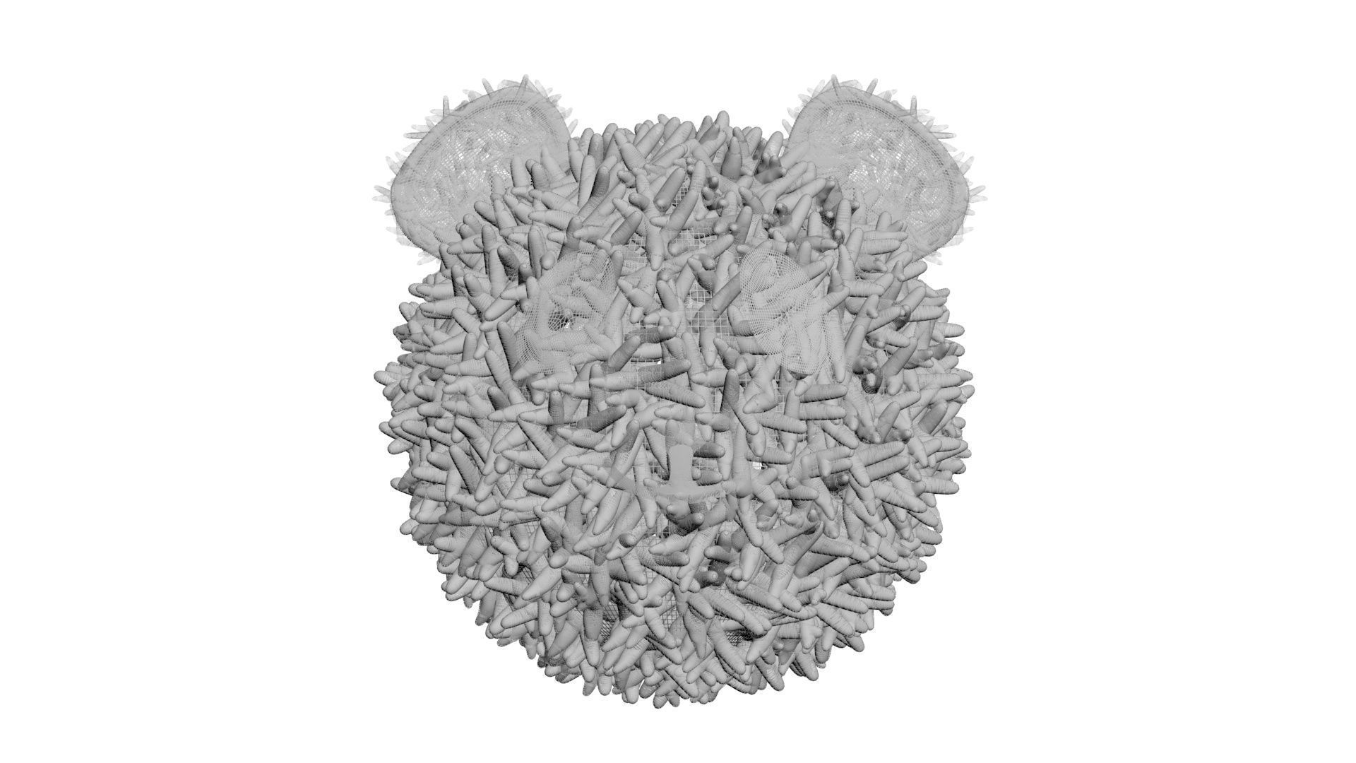 Panda Onigiri 3D model_27