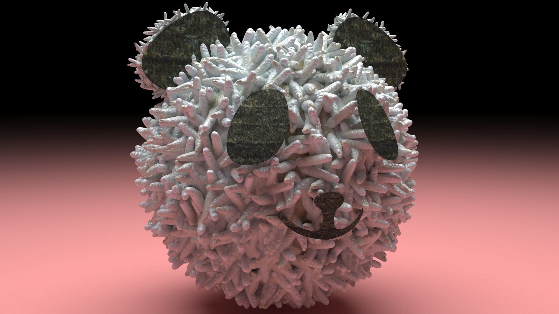 Panda Onigiri 3D model_6