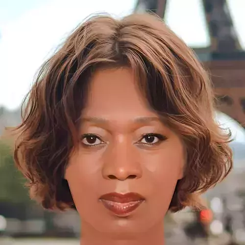 Alfre Woodard Head - No Hair - Low poly head for game Low-poly 3D model