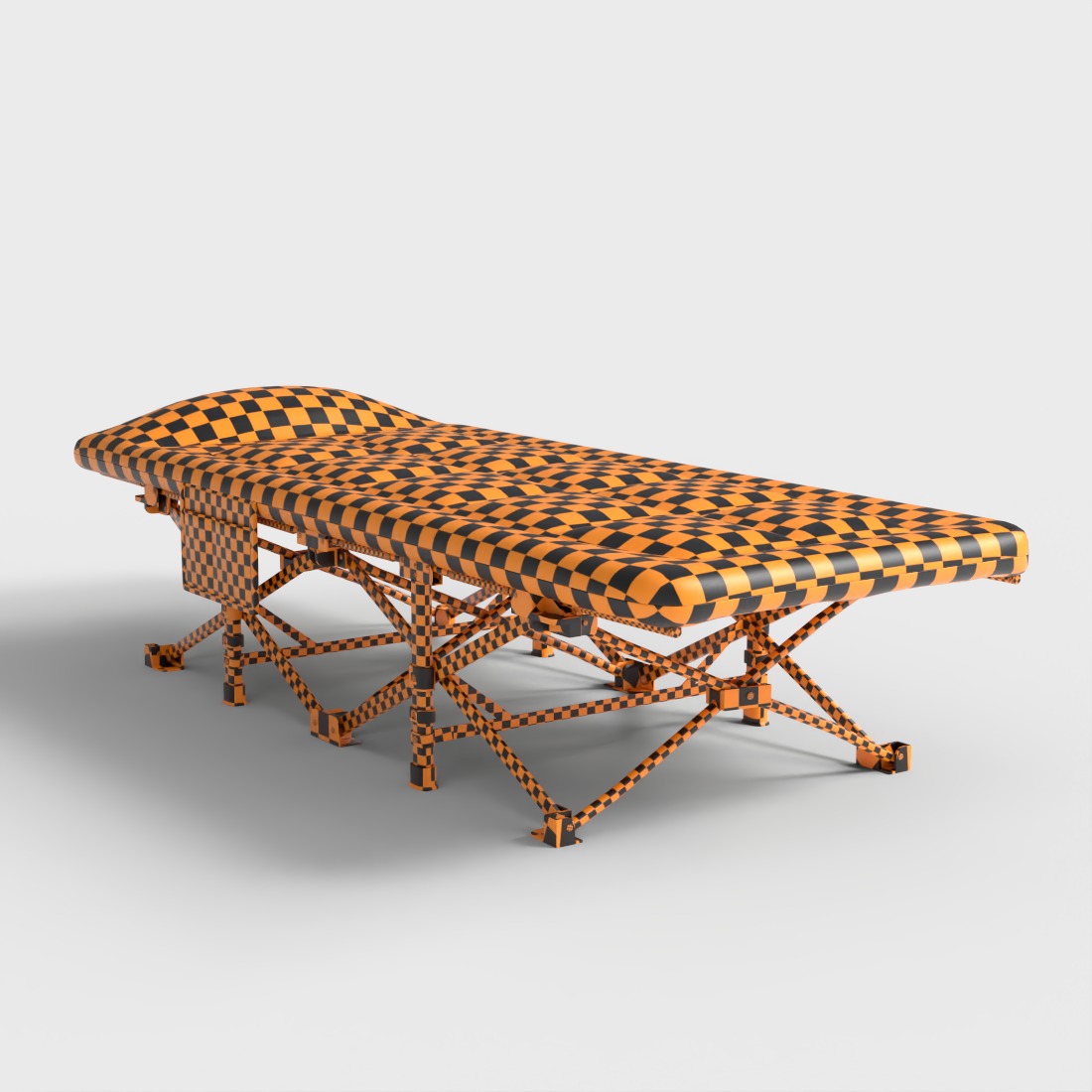 CAMPING COT Low-poly 3D model_7