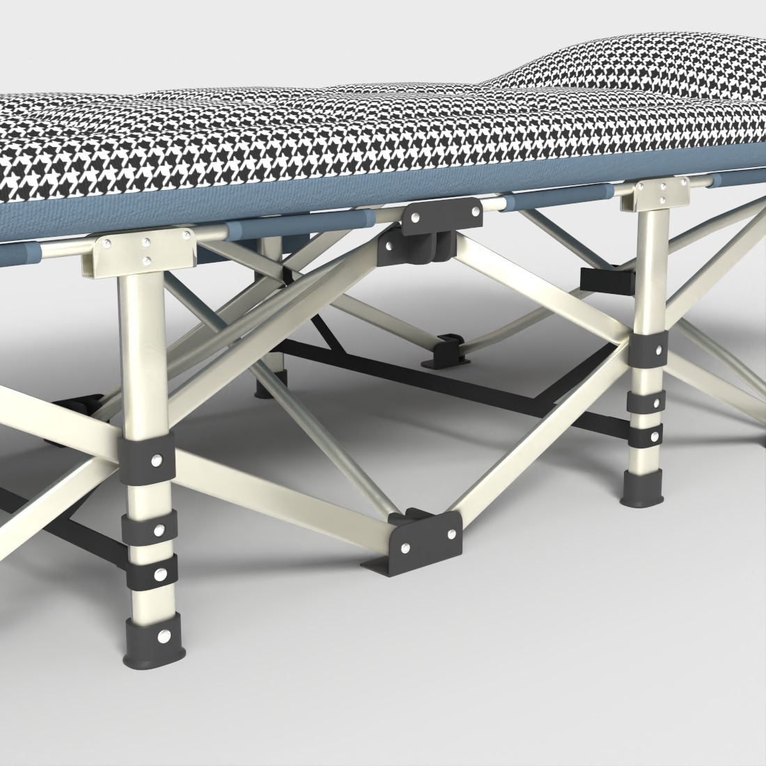 CAMPING COT Low-poly 3D model_6