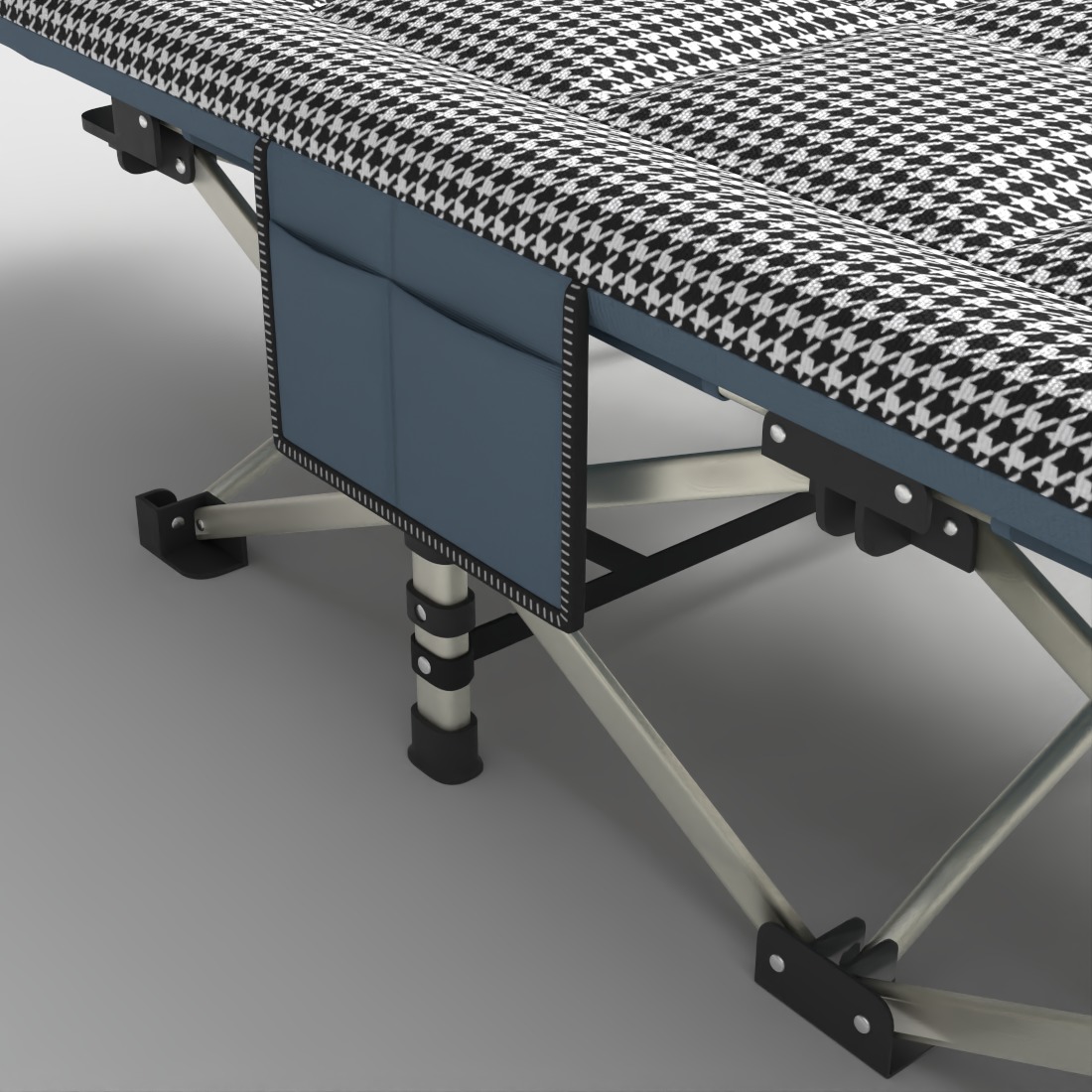 CAMPING COT Low-poly 3D model_5