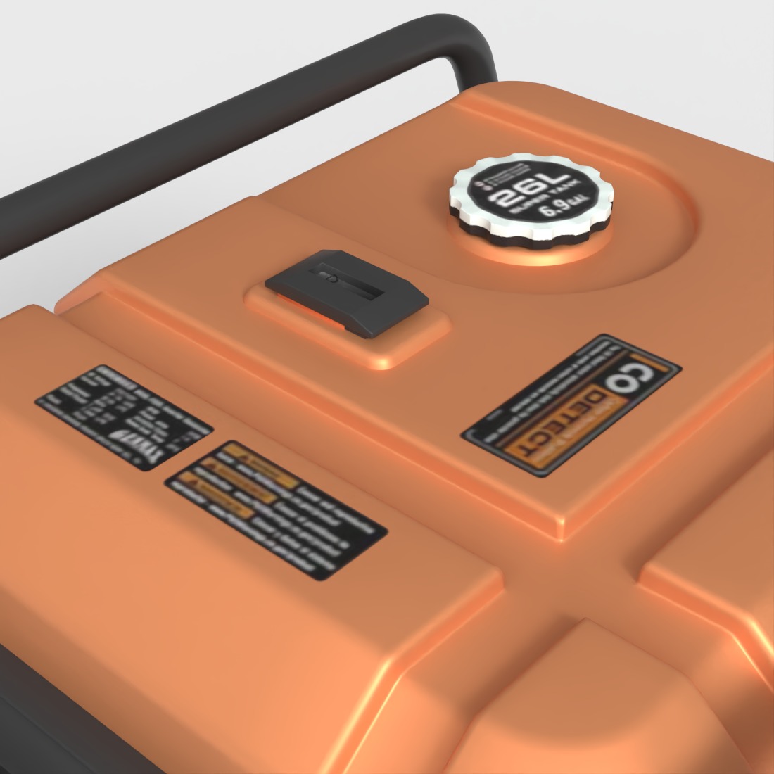PORTABLE GENERATOR Low-poly 3D model_6
