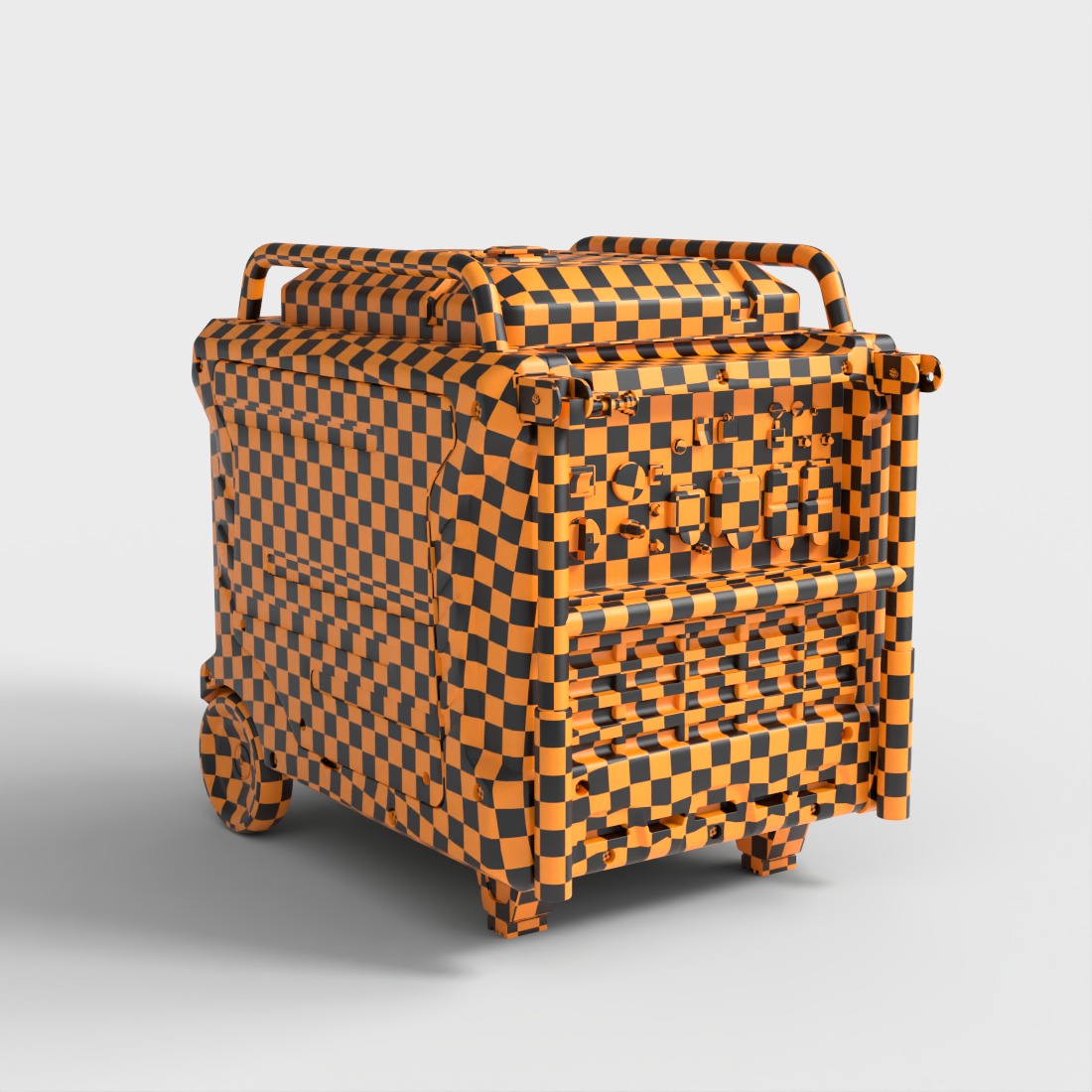 PORTABLE GENERATOR Low-poly 3D model_7