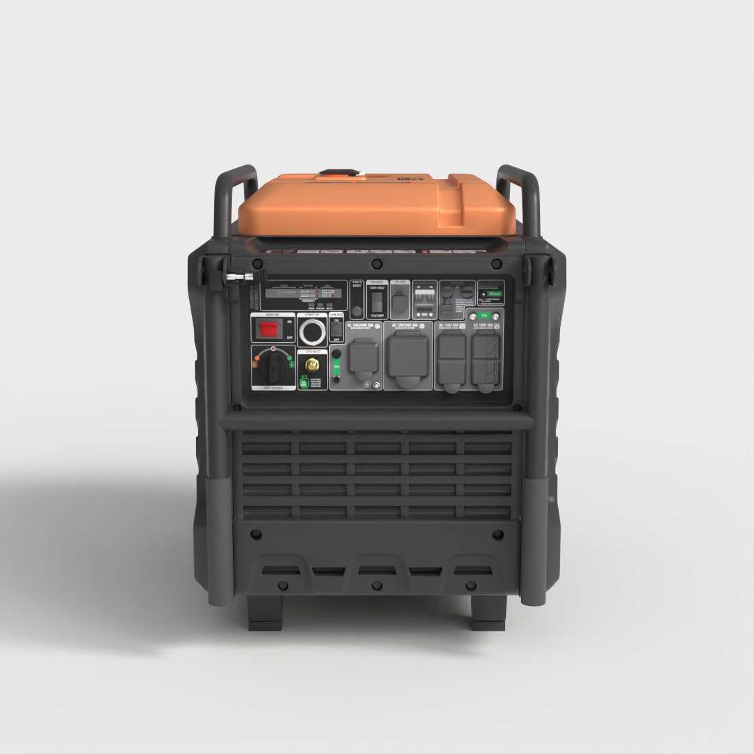 PORTABLE GENERATOR Low-poly 3D model_1