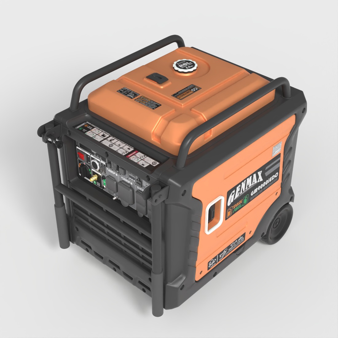 PORTABLE GENERATOR Low-poly 3D model_4