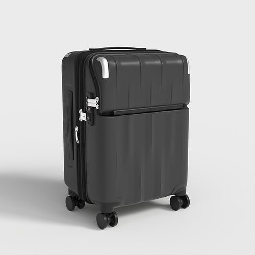 TRAVEL SUITCASE Low-poly 3D model