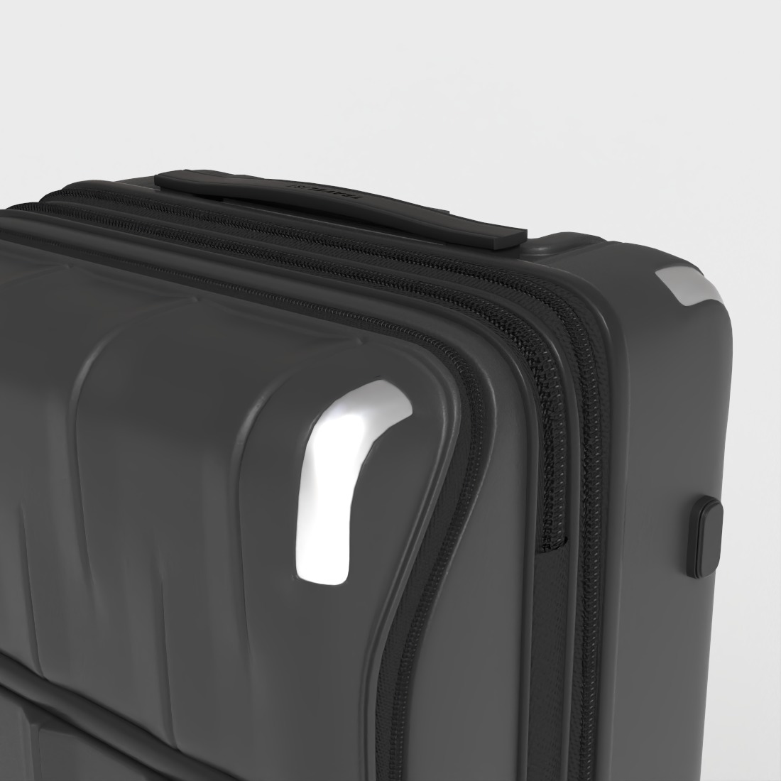 TRAVEL SUITCASE Low-poly 3D model_5