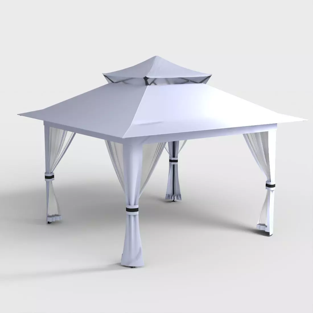 PATIO GAZEBO Low-poly 3D model_0