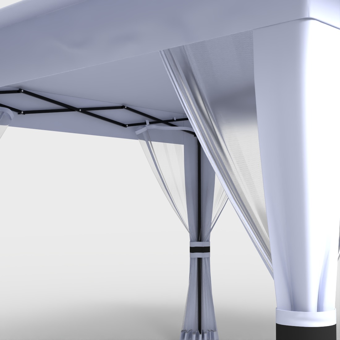 PATIO GAZEBO Low-poly 3D model_5