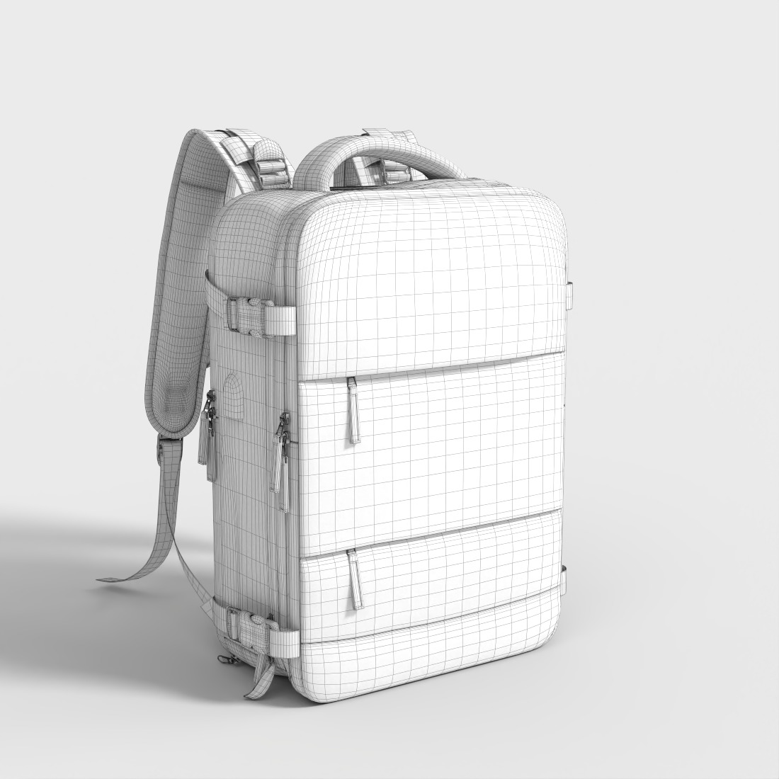 LAPTOP BACKPACK LARGE Low-poly 3D model_8
