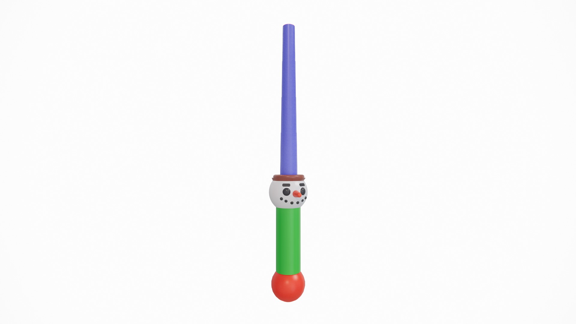 Retractable Snowman sword - Print in Place 3D print model_5
