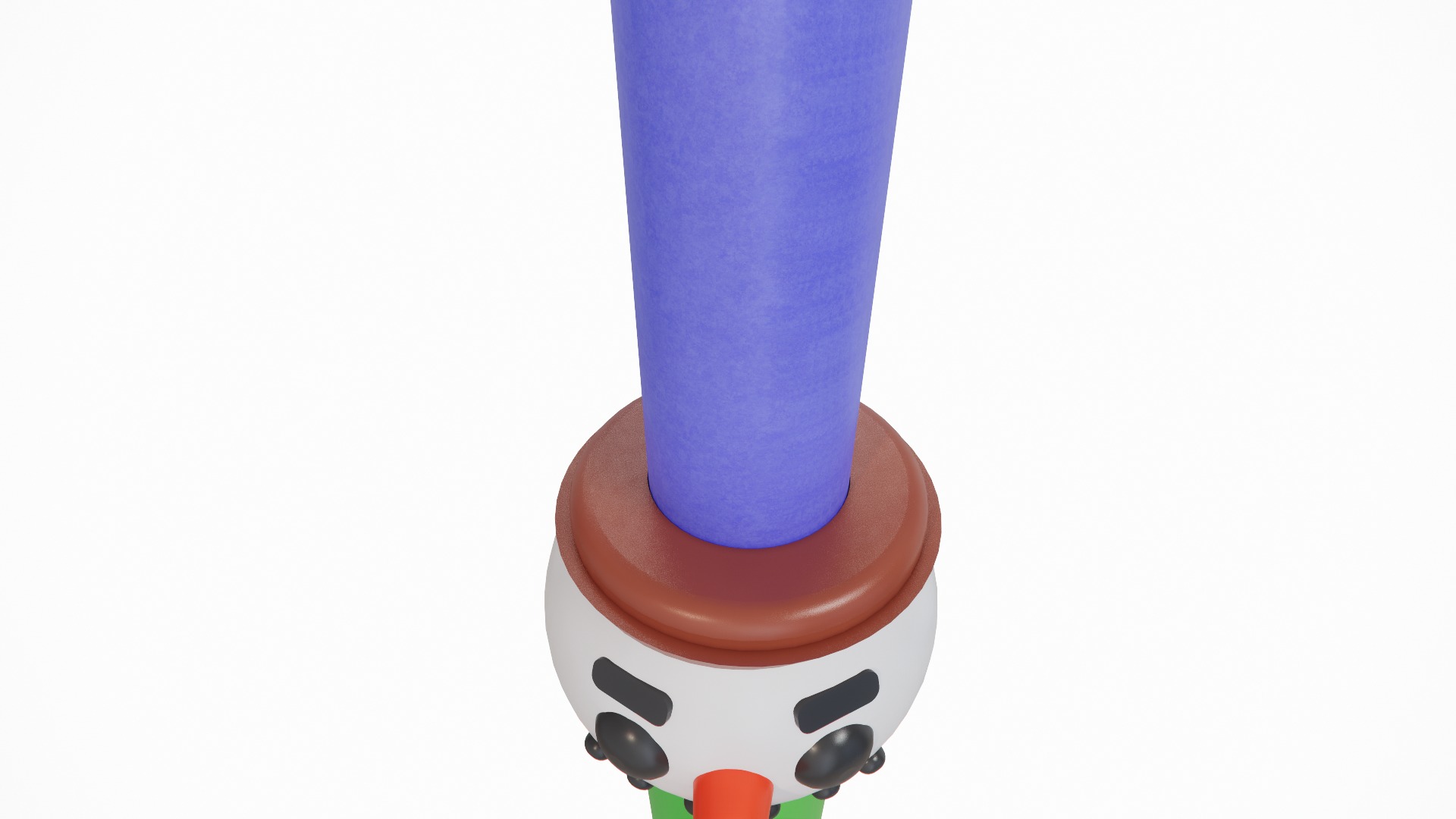 Retractable Snowman sword - Print in Place 3D print model_31
