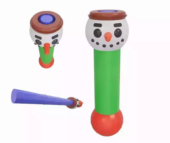 Retractable Snowman sword - Print in Place 3D print model Retractable Snowman sword - Print in Place 3D print model