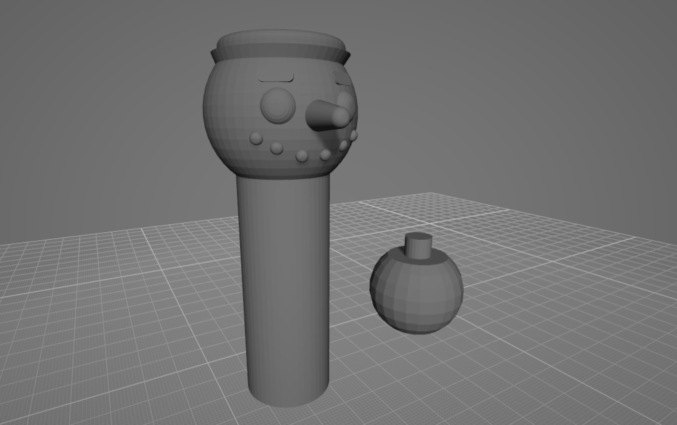 Retractable Snowman sword - Print in Place 3D print model_24