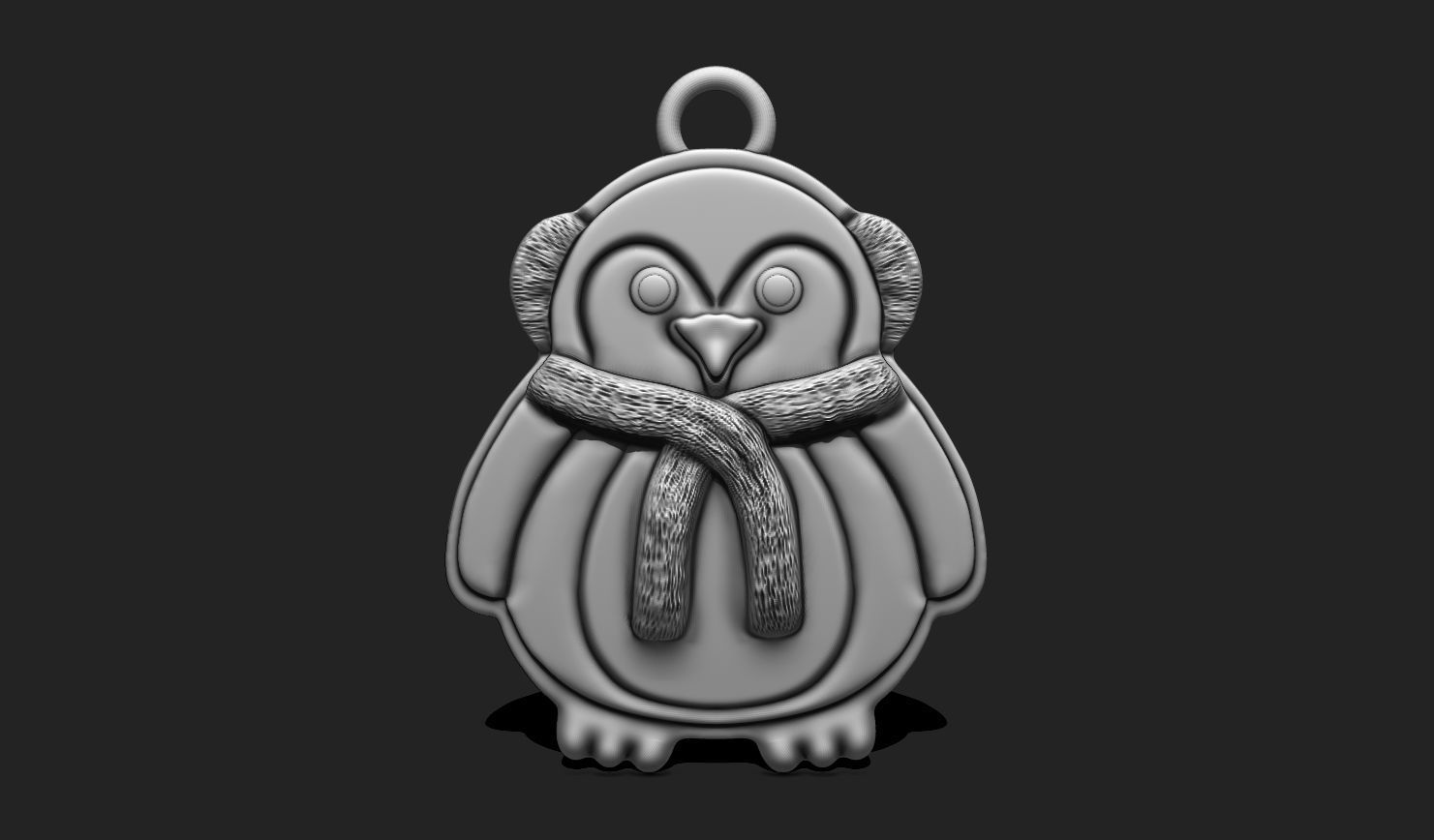 Christmas Penguin for 3D Print - Navidad - Christmas Decor 3D print model_3