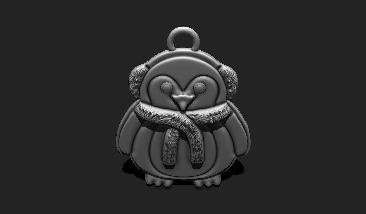 Christmas Penguin for 3D Print - Navidad - Christmas Decor 3D print model_11